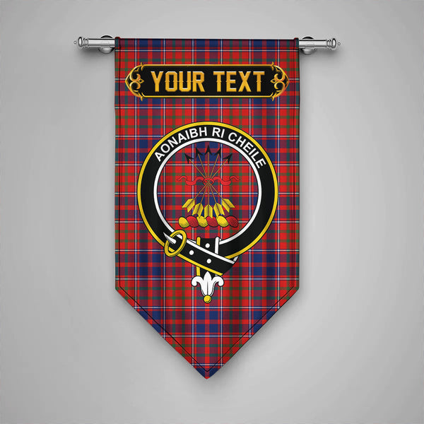 Cameron of Locheil Modern 2 Clan Badge Tartan Gonfalon Personalize