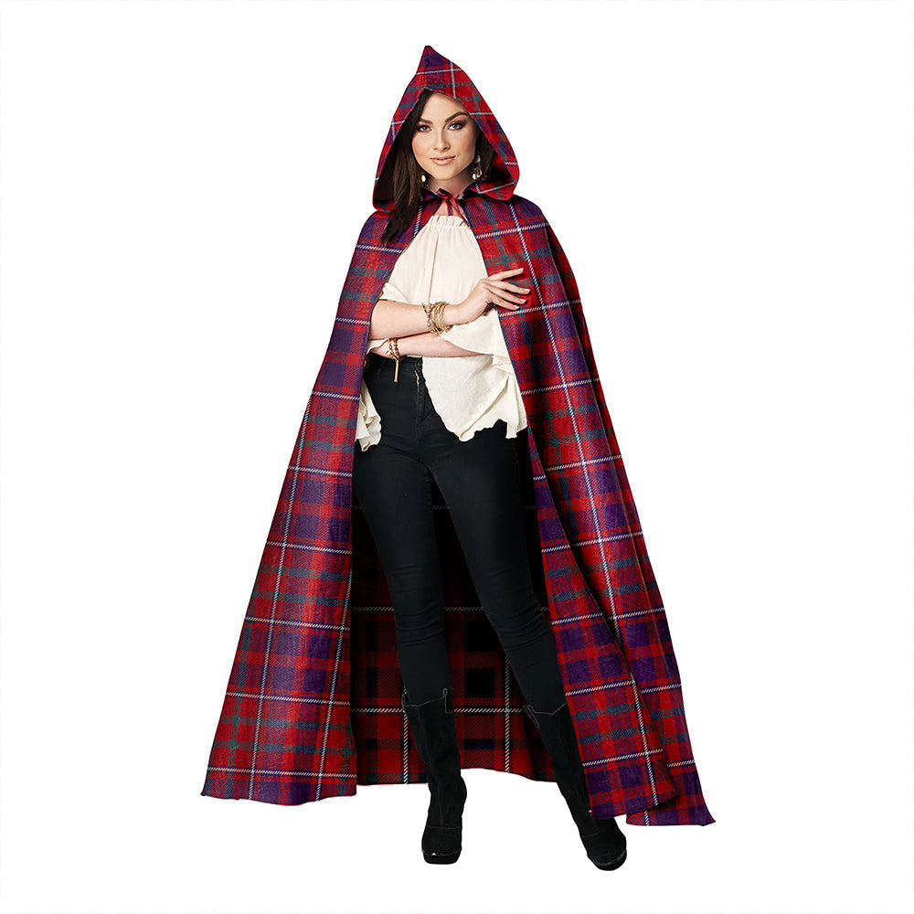 Cameron of Locheil Weathered 2 Clan Badge Tartan Hooded Cloak