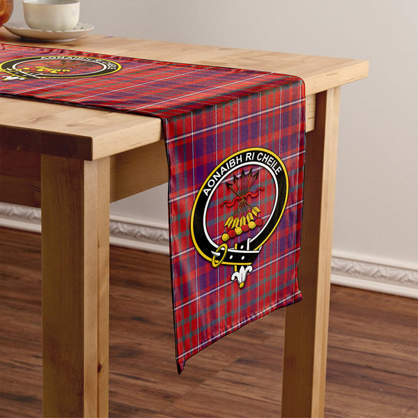 Cameron of Locheil Weathered 2 Clan Badge Tartan Table Runner