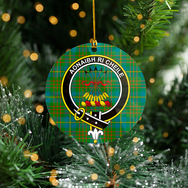 Cameron of Lochiel Hunting Ancient 2 Clan Badge Tartan Plastic Christmas Ornaments