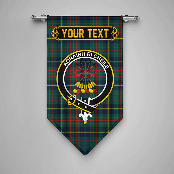 Cameron of Lochiel Hunting Modern 2 Clan Badge Tartan Gonfalon Personalize