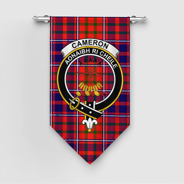 Cameron of Lochiel Modern Tartan Classic Crest Gonfalon