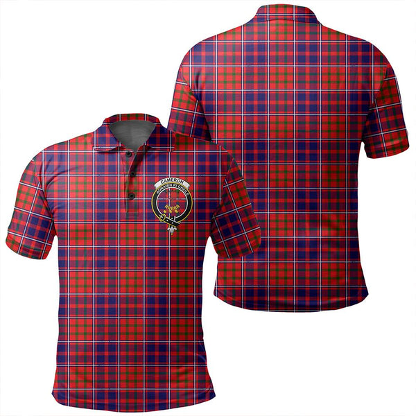 Cameron of Lochiel Modern Tartan Classic Crest Polo Shirt