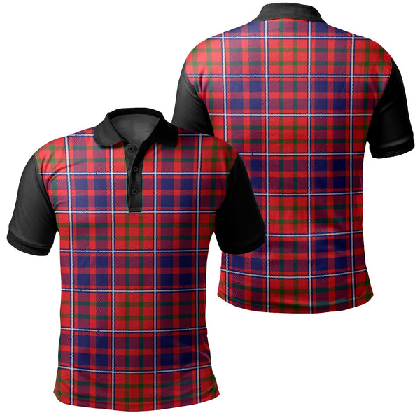 Cameron of Lochiel Modern Tartan Classic Polo Shirt Black Neck 1 Style