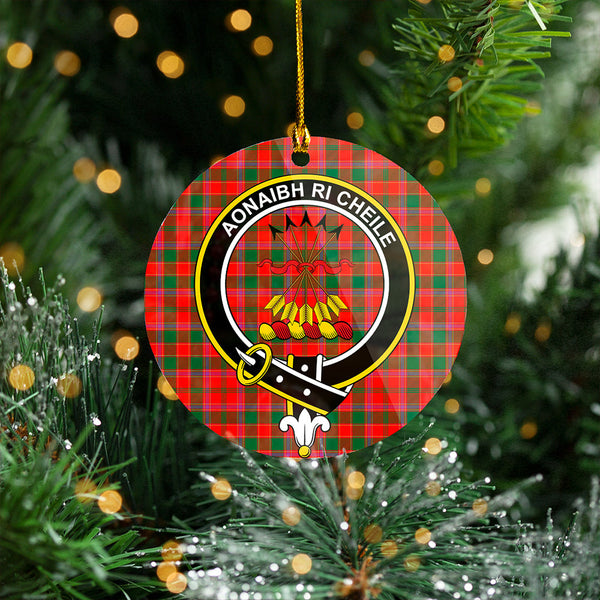 Cameron of Lochiel #2 Modern 2 Clan Badge Tartan Plastic Christmas Ornaments