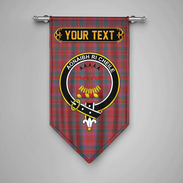 Cameron of Lochiel #2 Weathered 2 Clan Badge Tartan Gonfalon Personalize