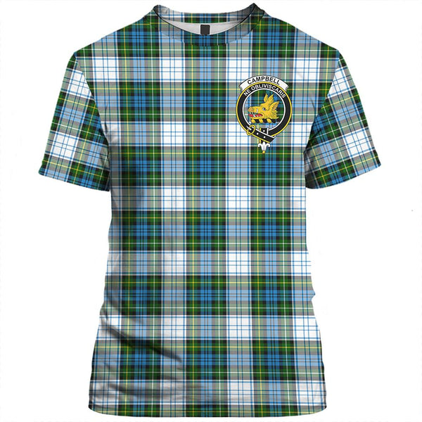 Campbell Argyll Weathered Tartan Classic Crest T-Shirt