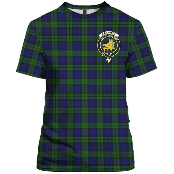 Campbell Faded Tartan Classic Crest T-Shirt