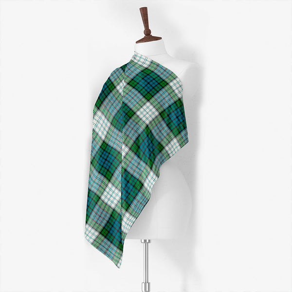 Cameron Weathered Tartan Classic Silk Habotai Square Scarf