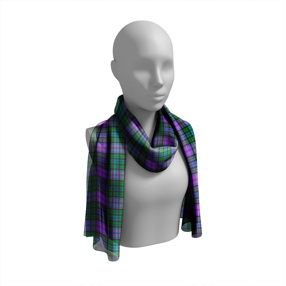 Campbell 42nd Dress Balhousie Ancient Tartan Classic Silk Habotai Long Scarf