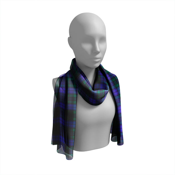 Campbell 42nd Dress Balhousie Modern Tartan Classic Silk Habotai Long Scarf