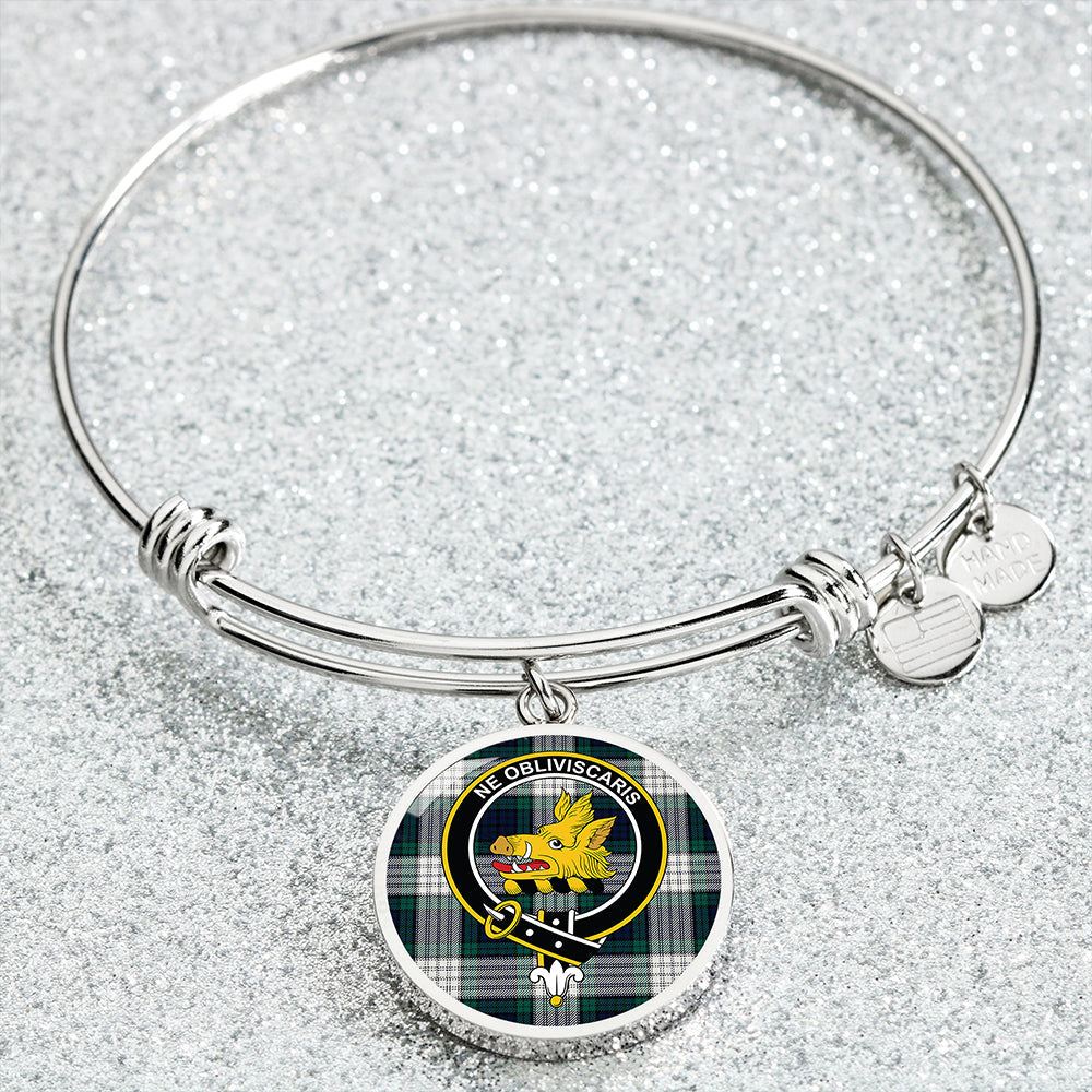 Campbell 42nd Dress Modern 2 Clan Badge Tartan Classic Circle Bangle