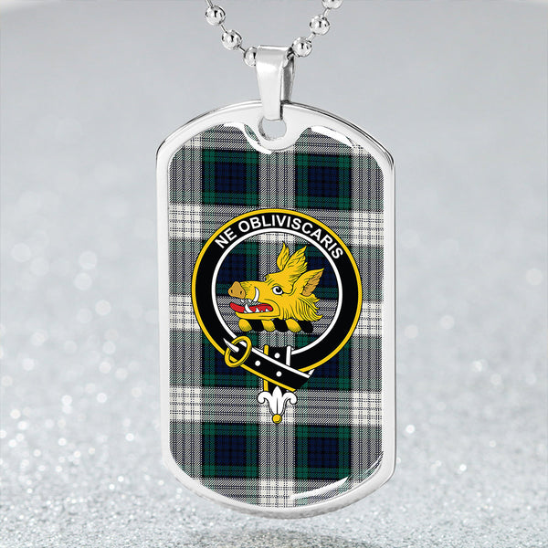 Campbell 42nd Dress Modern 2 Clan Badge Classic Tartan Dog Tag Necklace