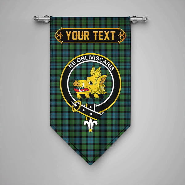 Campbell Ancient 2 Clan Badge Tartan Gonfalon Personalize