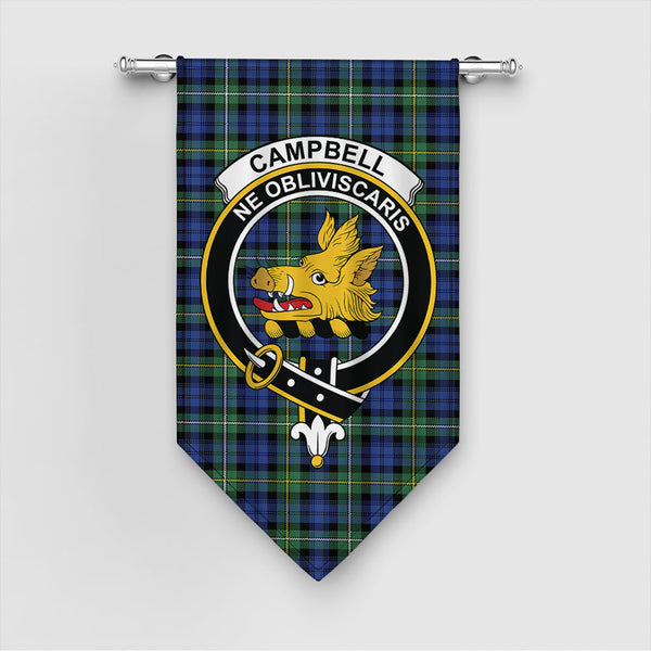 Campbell Argyll Ancient Tartan Classic Crest Gonfalon