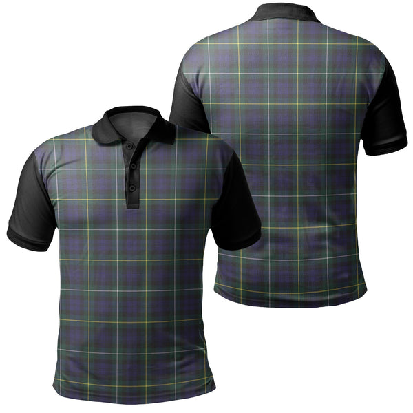 Campbell Argyll Modern Tartan Classic Polo Shirt Black Neck 1 Style