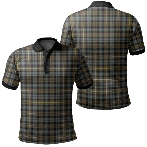 Campbell Argyll Weathered Tartan Classic Polo Shirt Black Neck 2 Style