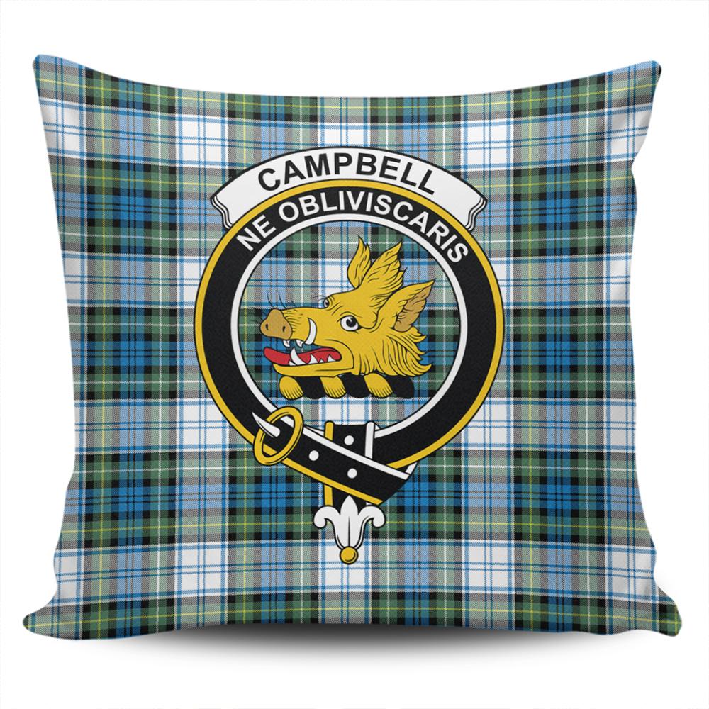 Campbell Dress Tartan Classic Crest Pillow Cover