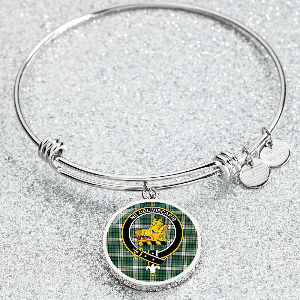 Campbell Dress Ancient 2 Clan Badge Tartan Classic Circle Bangle