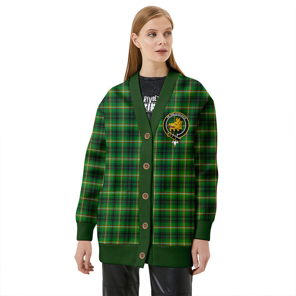 Campbell Marquis of Lorne Ancient 2 Clan Badge Tartan V-neck Cardigan