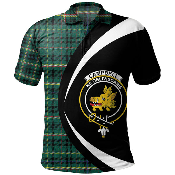 Campbell Marquis of Lorne Modern 2 Clan Badge Tartan Polo Shirt Circle Style Personalized