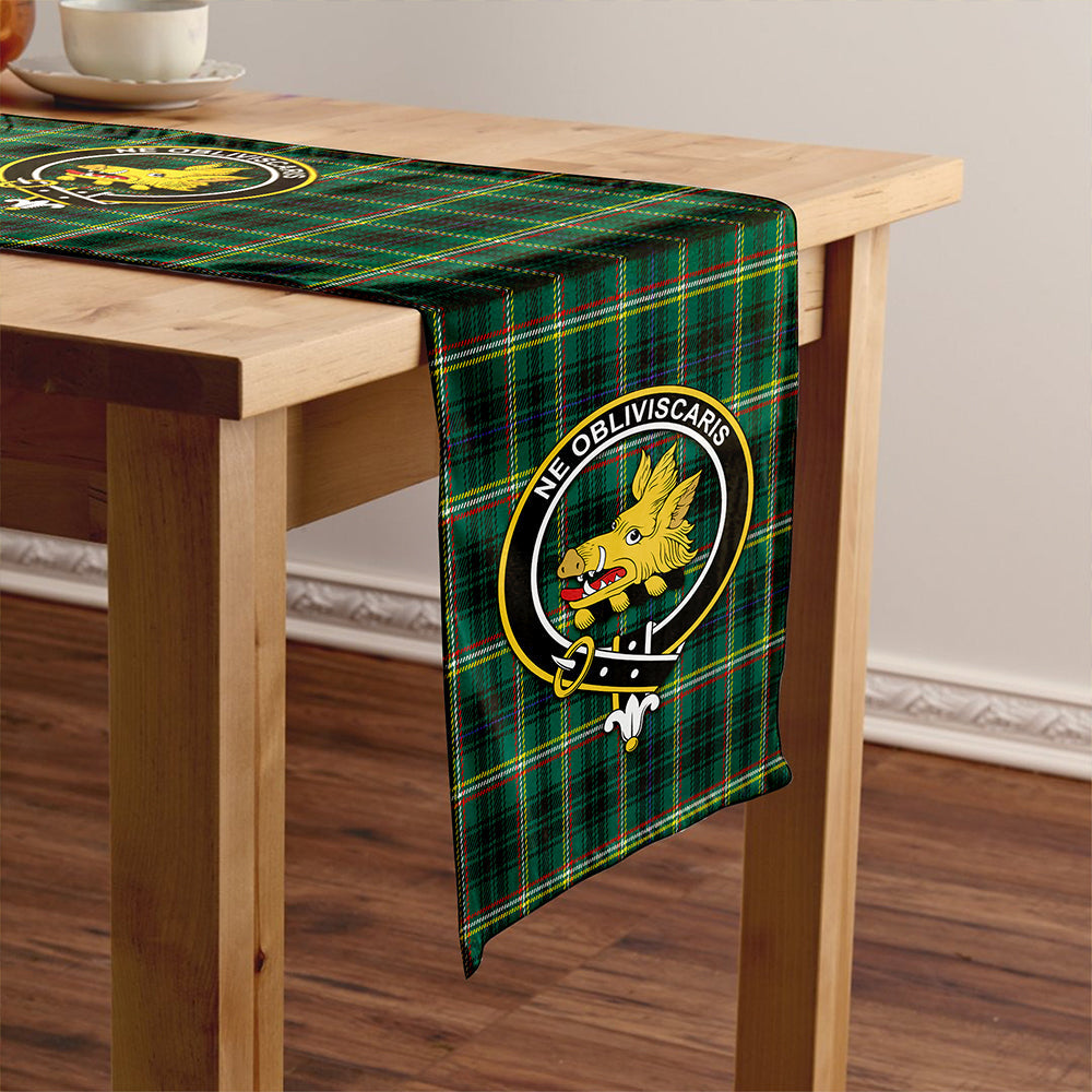 Campbell Marquis of Lorne Modern 2 Clan Badge Tartan Table Runner