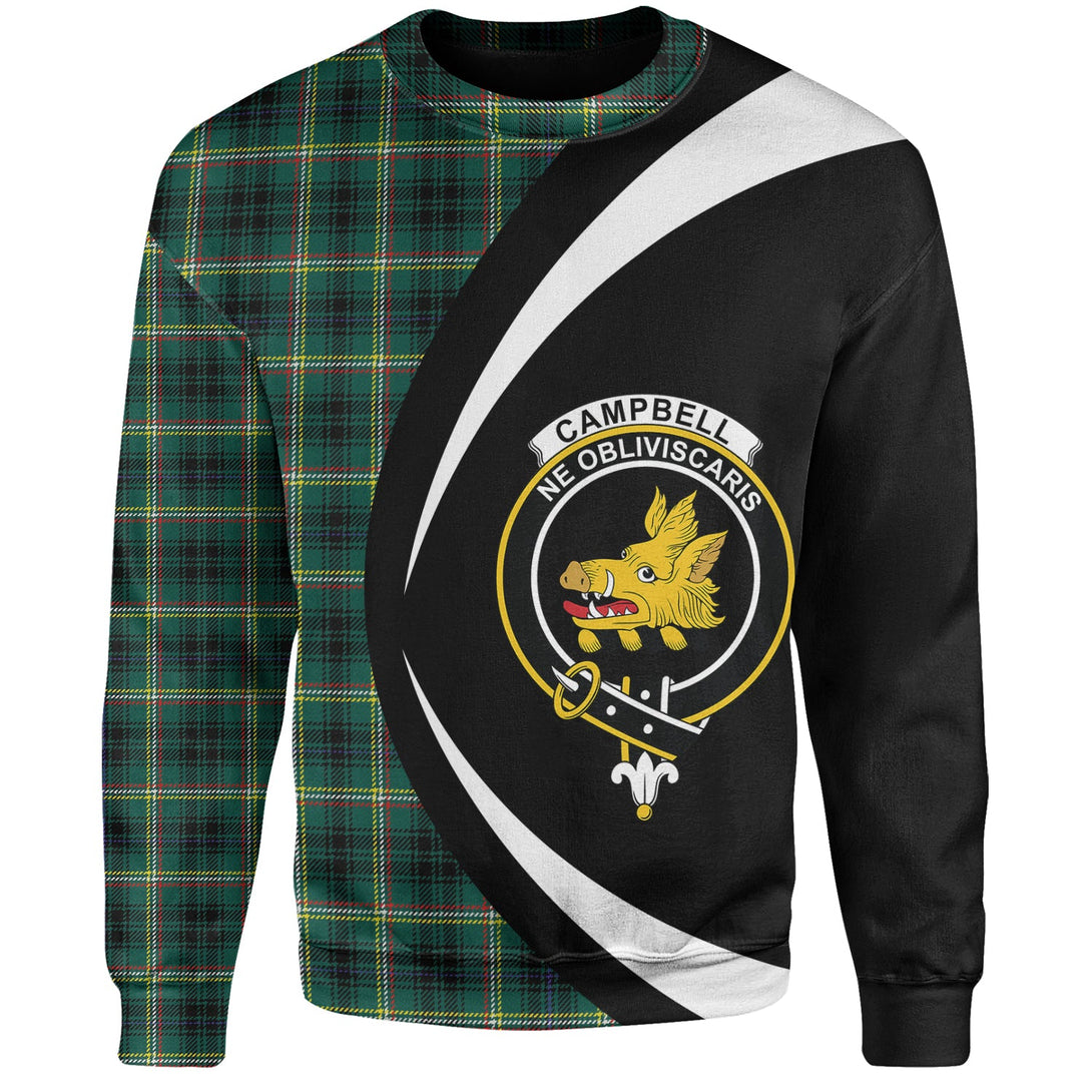 Campbell Marquis of Lorne Modern 2 Clan Badge Tartan Sweatshirt Circle Style Personalized