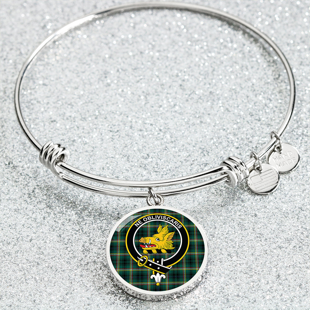 Campbell Marquis of Lorne Modern 2 Clan Badge Tartan Classic Circle Bangle