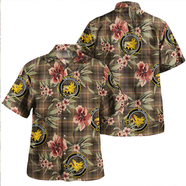 Campbell Marquis of Lorne Weathered 2 Clan Badge Tartan Aloha Hawaiian Shirt Tropical Old Style