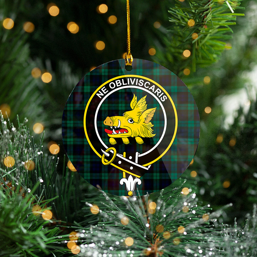 Campbell Modern 2 Clan Badge Tartan Plastic Christmas Ornaments