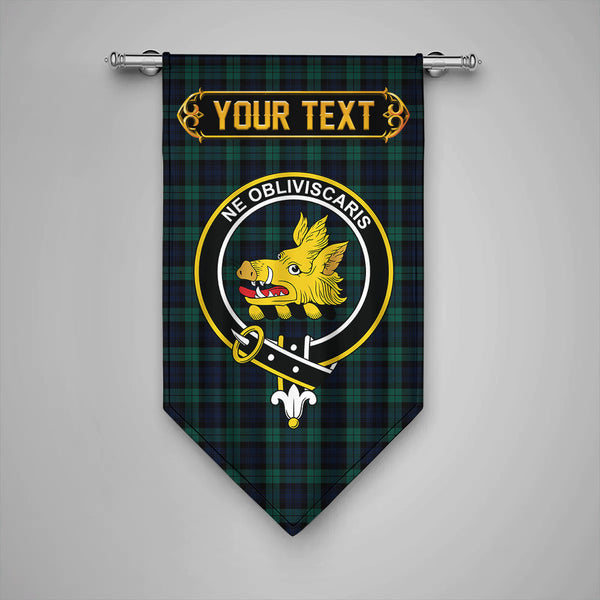 Campbell Modern 2 Clan Badge Tartan Gonfalon Personalize