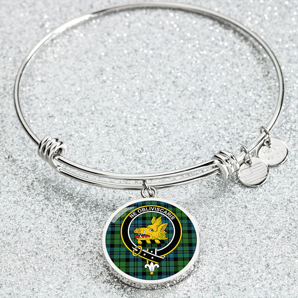 Campbell The 42nd Ancient Clan Badge Tartan Classic Circle Bangle