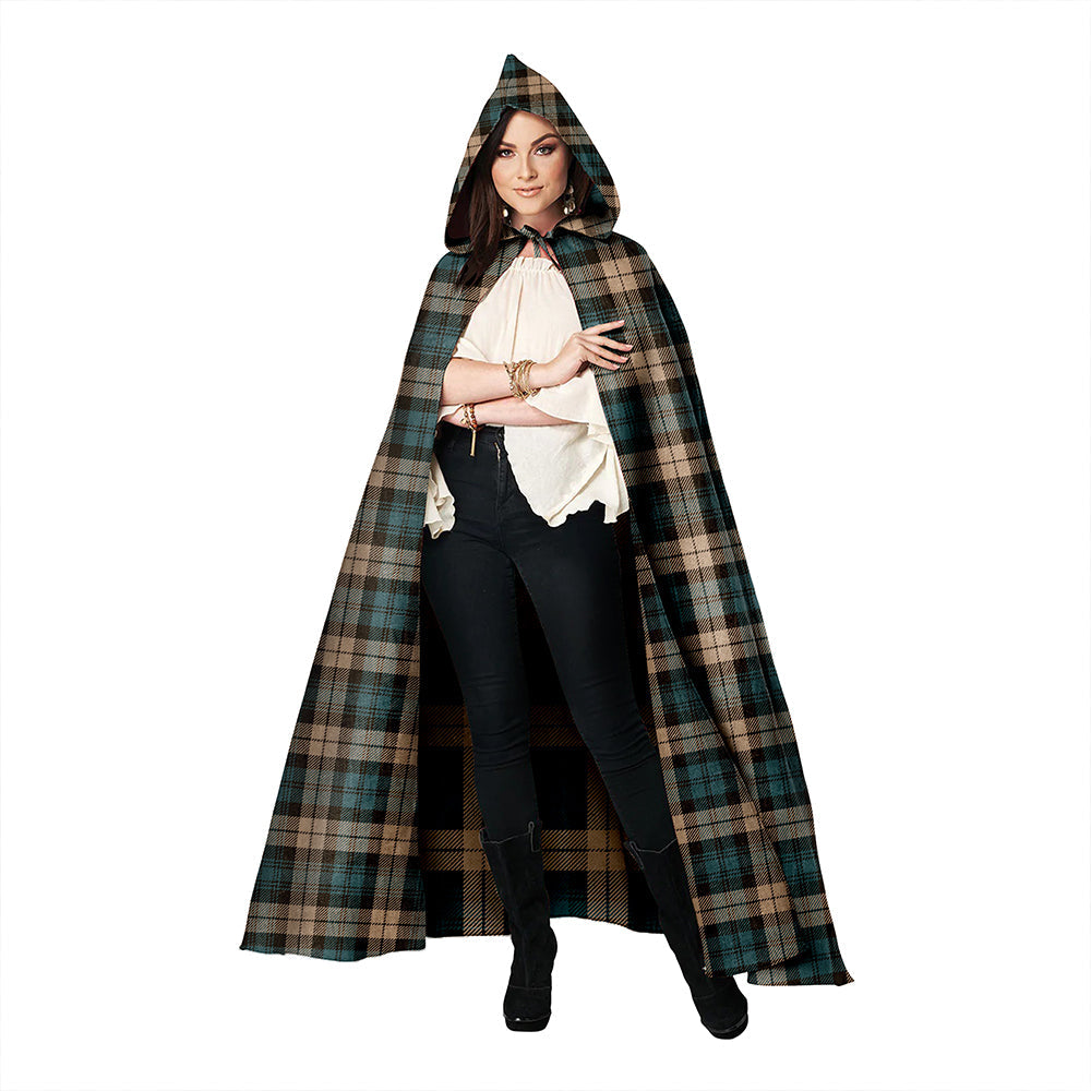 Campbell Weathered 2 Clan Badge Tartan Hooded Cloak