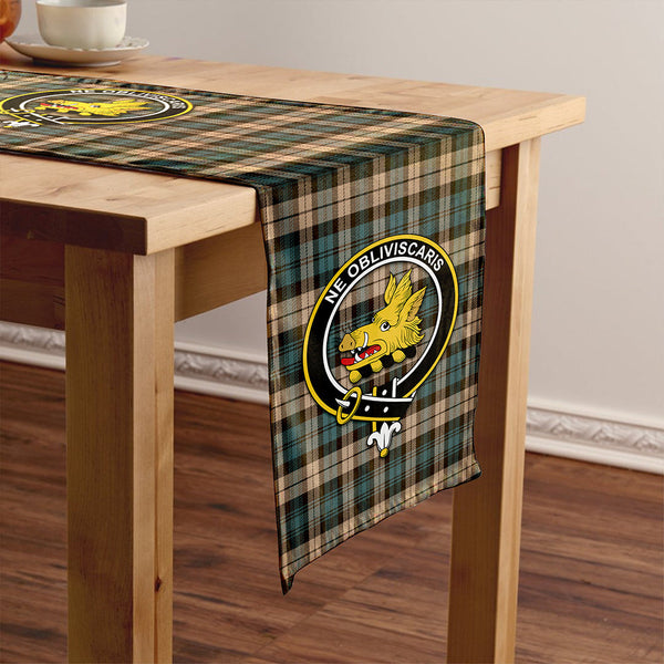 Campbell Weathered 2 Clan Badge Tartan Table Runner