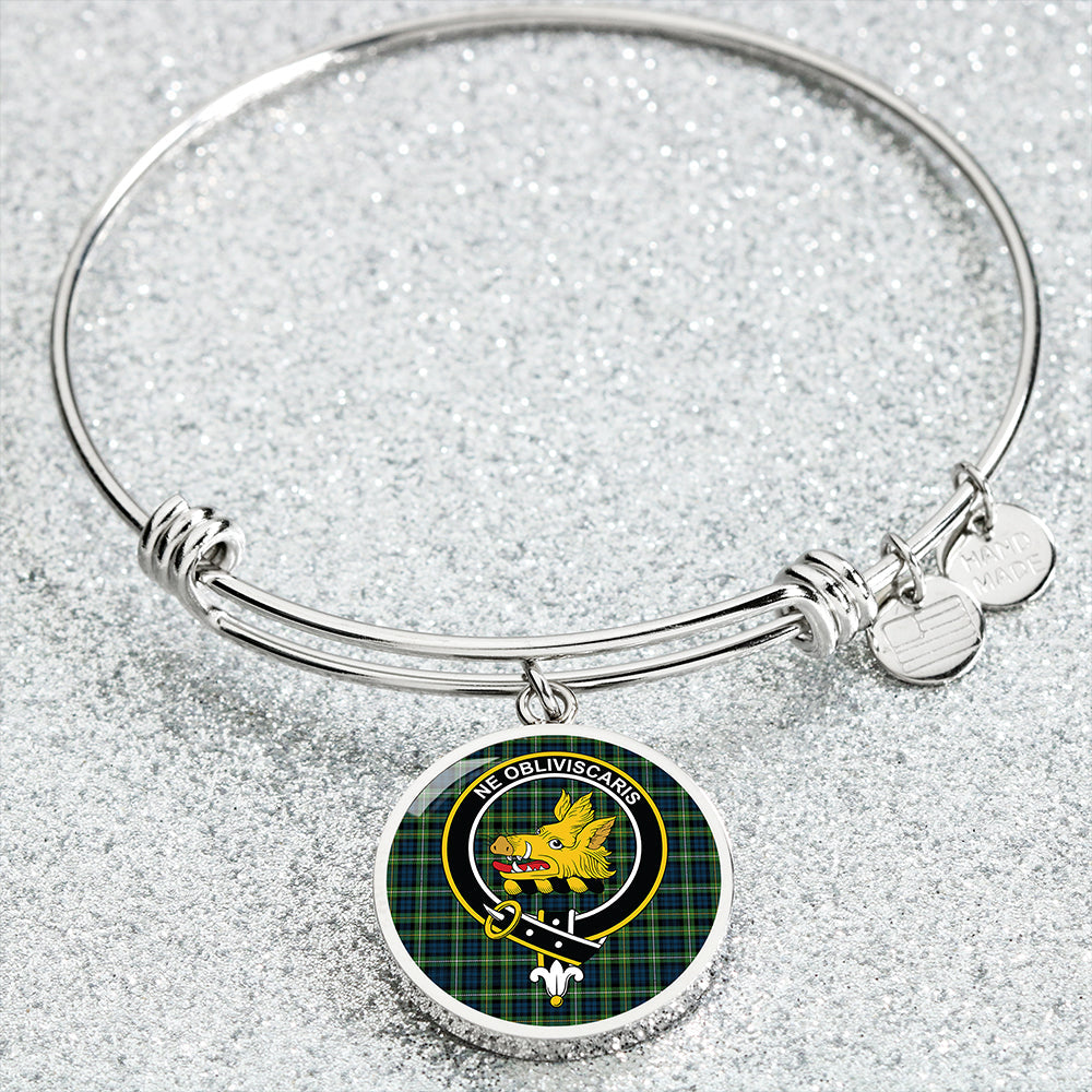 Campbell of Argyll 1815 Modern 2 Clan Badge Tartan Classic Circle Bangle