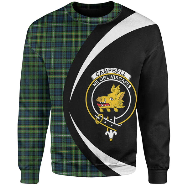 Campbell of Argyll 1815 Modern 2 Clan Badge Tartan Sweatshirt Circle Style Personalized