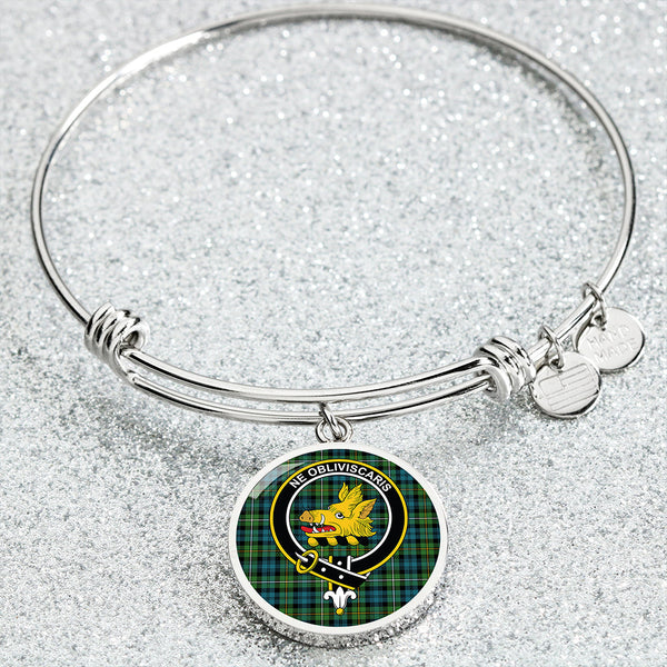 Campbell of Argyll Ancient 2 Clan Badge Tartan Classic Circle Bangle