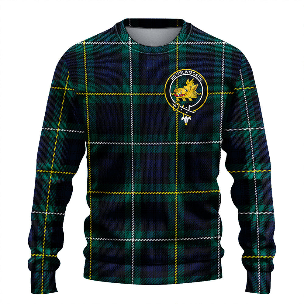 Campbell of Argyll Modern 2 Clan Badge Tartan Knitted Sweater