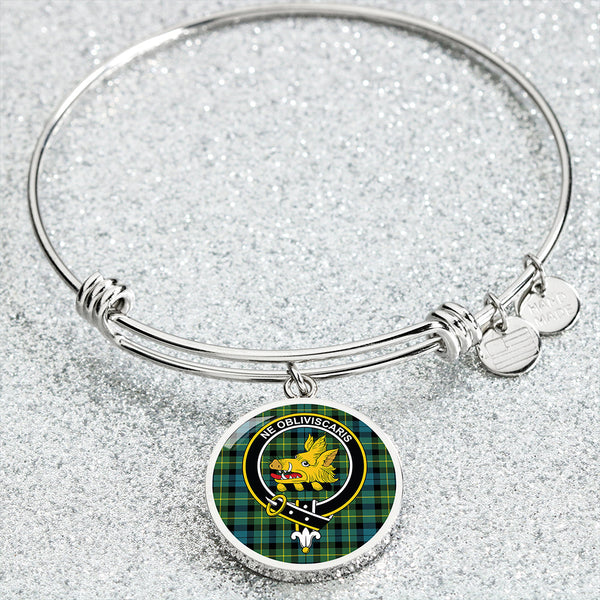 Campbell of Breadalbane 1819 Ancient 2 Clan Badge Tartan Classic Circle Bangle