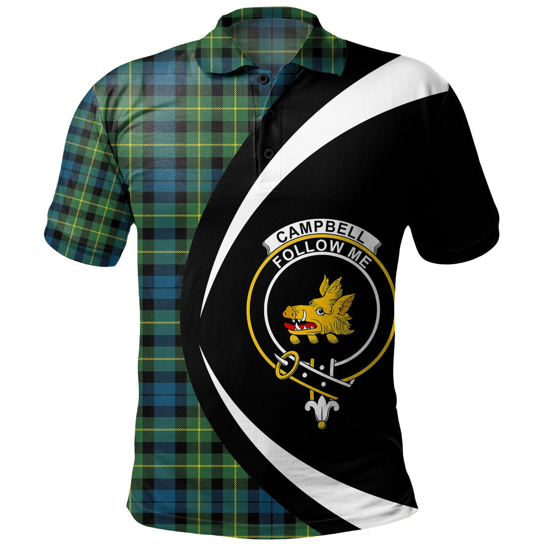 Campbell of Breadalbane 1819 Modern 2 Clan Badge Tartan Polo Shirt Circle Style Personalized