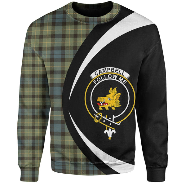 Campbell of Breadalbane 1819 Weathered 2 Clan Badge Tartan Sweatshirt Circle Style Personalized