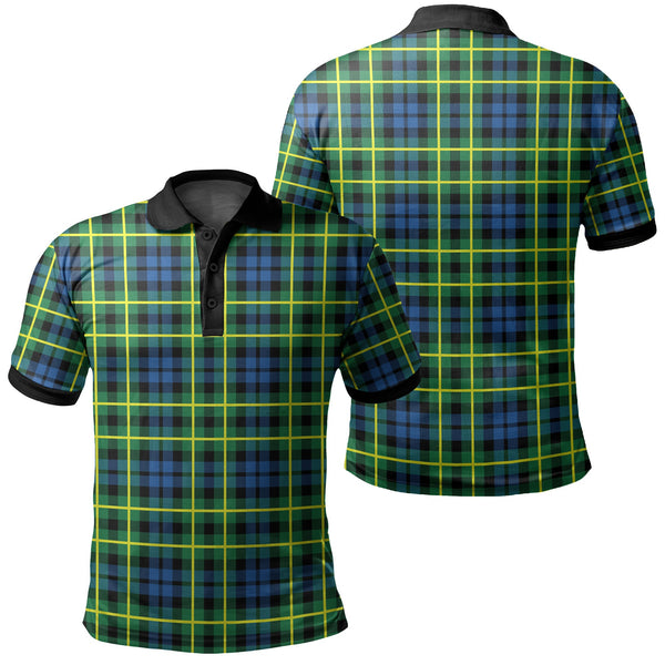 Campbell of Breadalbane Ancient Tartan Classic Polo Shirt Black Neck 2 Style