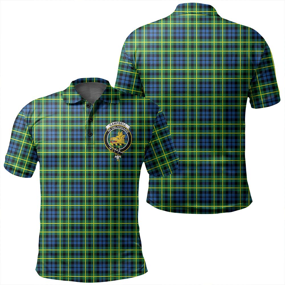 Campbell of Breadalbane Ancient Tartan Classic Crest Polo Shirt