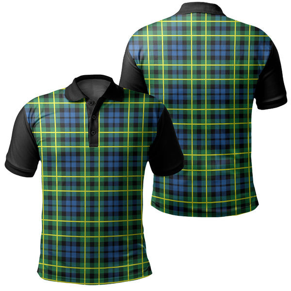 Campbell of Breadalbane Ancient Tartan Classic Polo Shirt Black Neck 1 Style