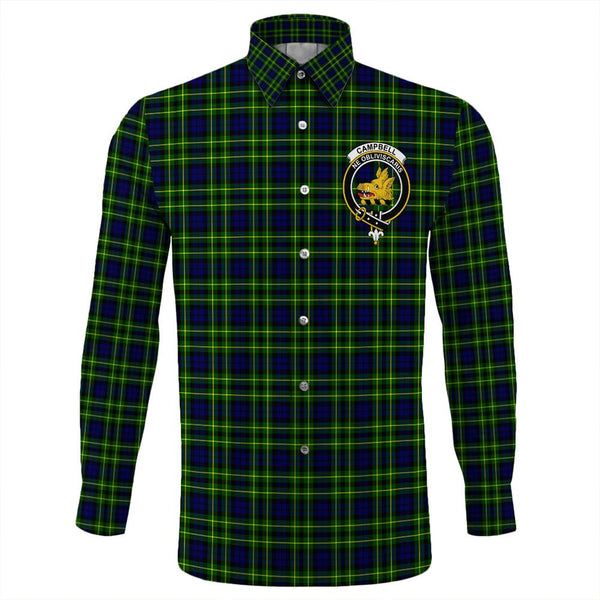 Campbell of Breadalbane Modern Tartan Classic Crest Long Sleeve Button Shirt