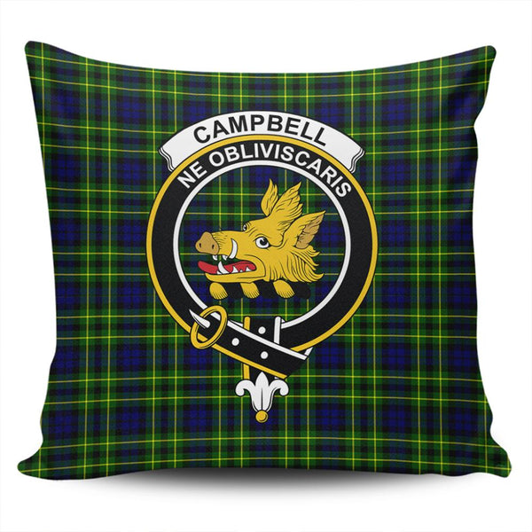 Campbell of Breadalbane Modern Tartan Classic Crest Pillow Cover