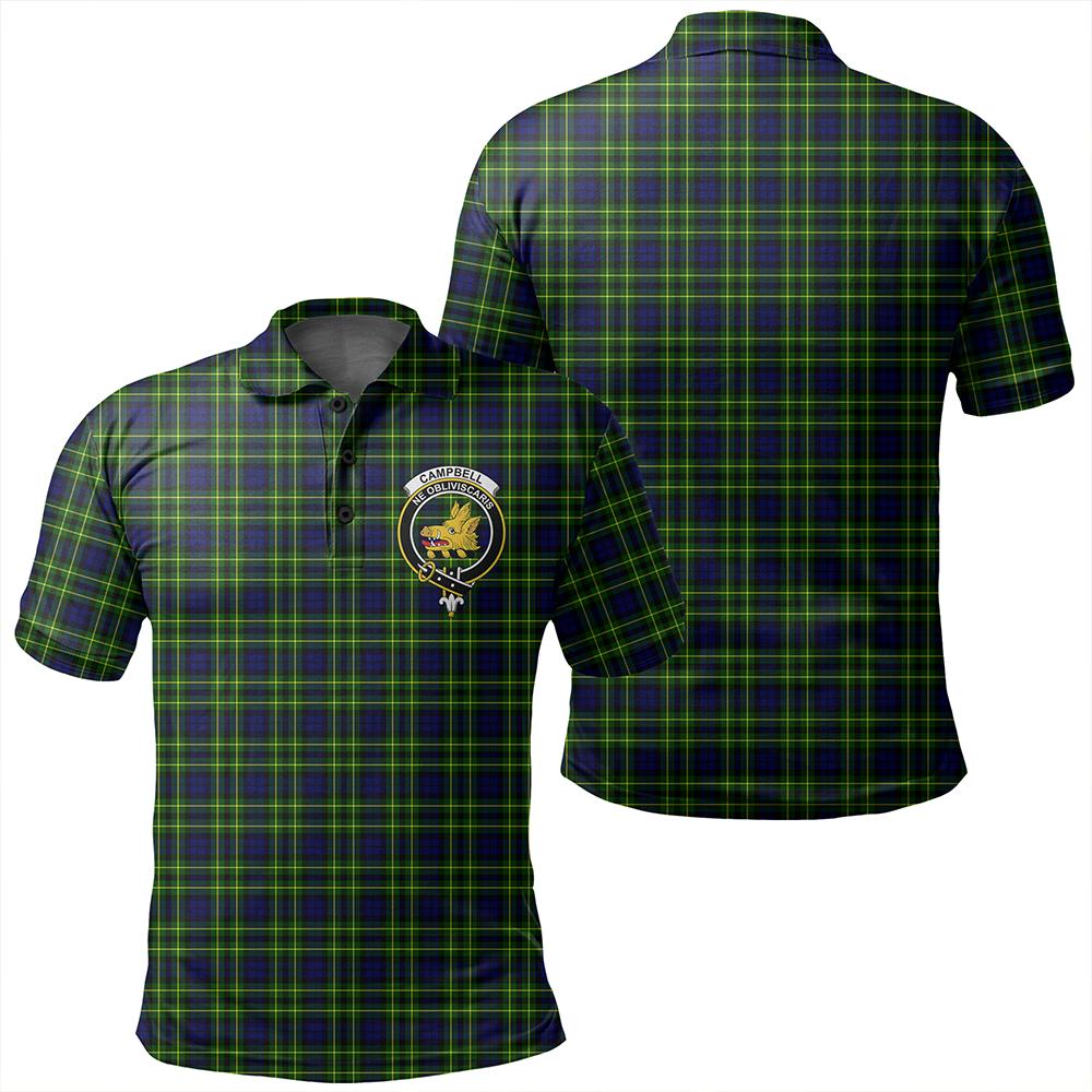 Campbell of Breadalbane Modern Tartan Classic Crest Polo Shirt