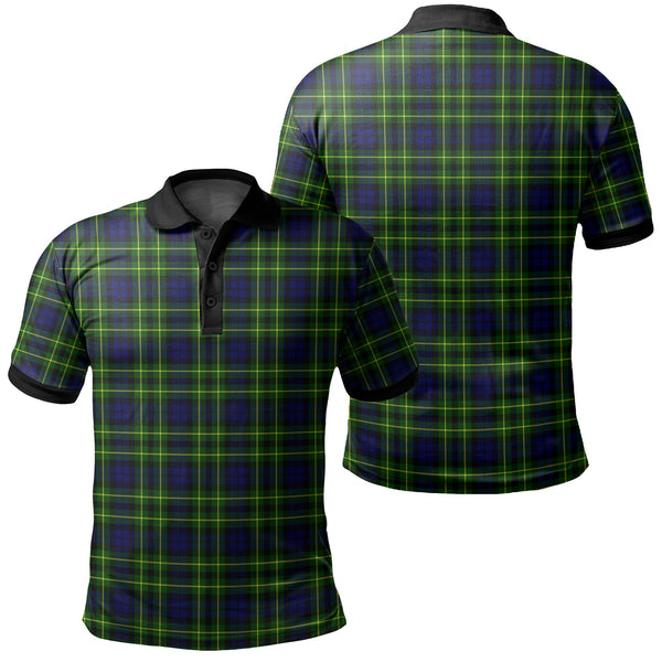 Campbell of Breadalbane Modern Tartan Classic Polo Shirt Black Neck 2 Style