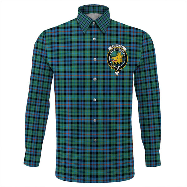 Campbell of Cawdor Ancient Tartan Classic Crest Long Sleeve Button Shirt