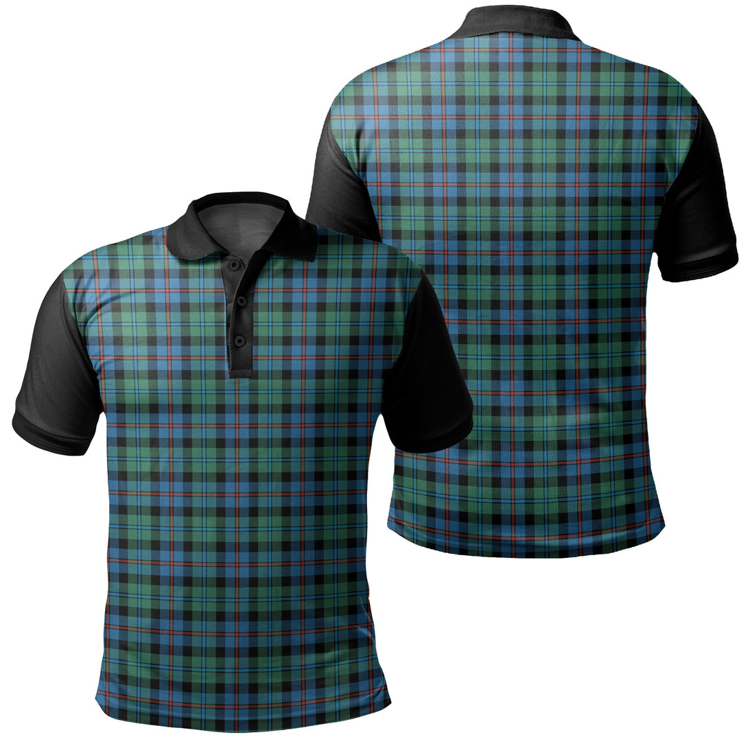 Campbell of Cawdor Ancient Tartan Classic Polo Shirt Black Neck 1 Style